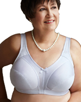 Classique 732 Post Mastectomy Fashion Bra, White - Size 40C